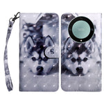 Custodia in pelle con motivo 3D per Honor Magic5 Lite