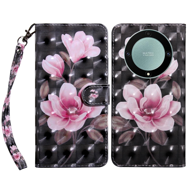 Custodia in pelle con motivo 3D per Honor Magic5 Lite