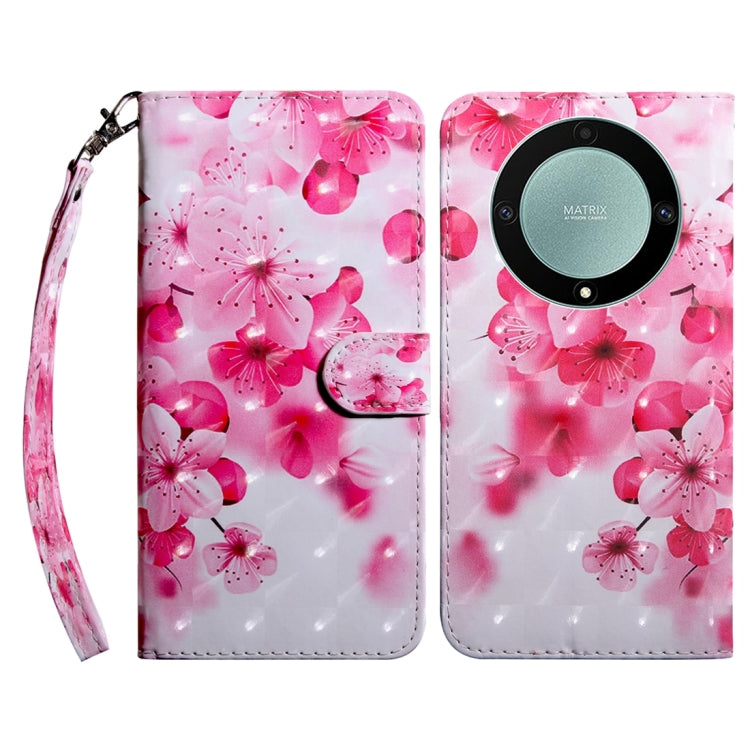 Custodia in pelle con motivo 3D per Honor Magic5 Lite