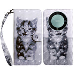 Custodia in pelle con motivo 3D per Honor Magic5 Lite