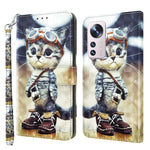 Custodia portafoglio in pelle per Xiaomi Redmi Note 12 Pro+