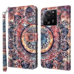 Custodia portafoglio in pelle con slot carte per Xiaomi 13T Pro