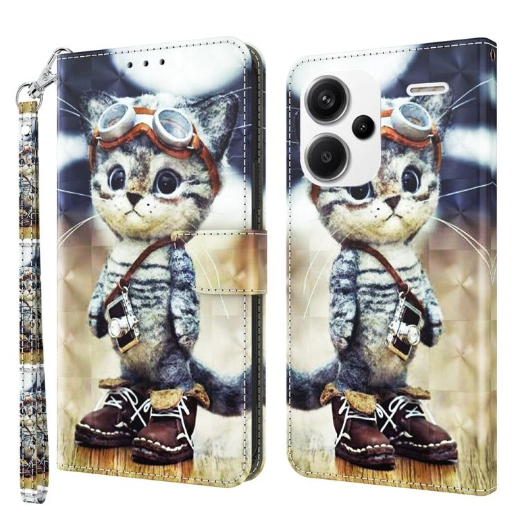 Custodia per telefono in pelle con motivo dipinto 3D, For Xiaomi Redmi Note 13 Pro+, For Xiaomi Redmi Note 13 Pro 5G