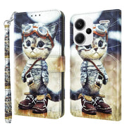 Custodia per telefono in pelle con motivo dipinto 3D, For Xiaomi Redmi Note 13 Pro+, For Xiaomi Redmi Note 13 Pro 5G