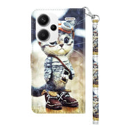 Custodia per telefono in pelle con motivo dipinto 3D, For Xiaomi Redmi Note 13 Pro+, For Xiaomi Redmi Note 13 Pro 5G