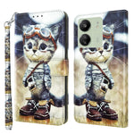Custodia portafoglio in pelle per Xiaomi Redmi Note 13 5G
