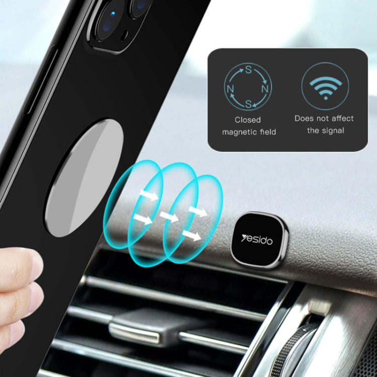 Yesido C81 Car Dashboard Mini forte supporto magnetico per telefono, C81 (Black), C81 (Silver)