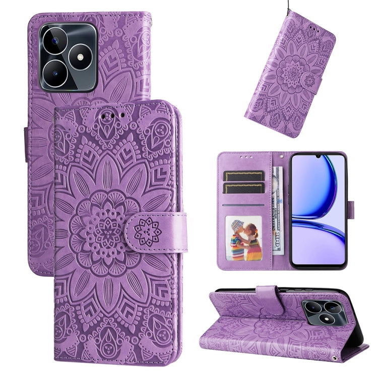 Custodia portafoglio in pelle per Realme C67 e 11 5G