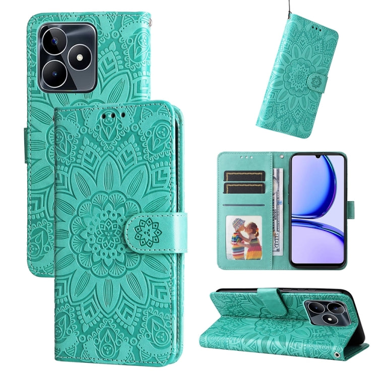 Custodia portafoglio in pelle per Realme C67 e 11 5G