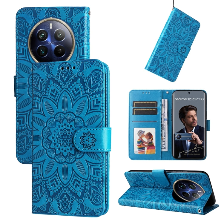 Custodia portafoglio in pelle per Realme 12 5G
