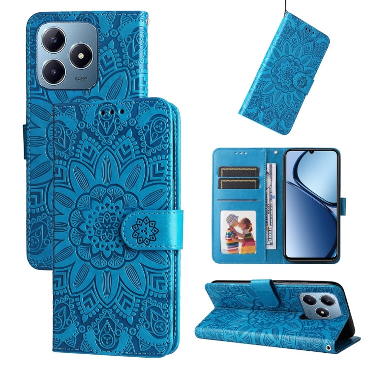 Custodia portafoglio in pelle per Realme 13+ e modelli compatibil