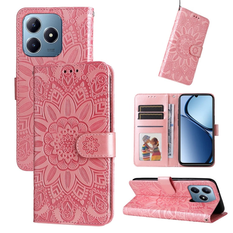 Custodia portafoglio in pelle per Realme 13+ e modelli compatibil