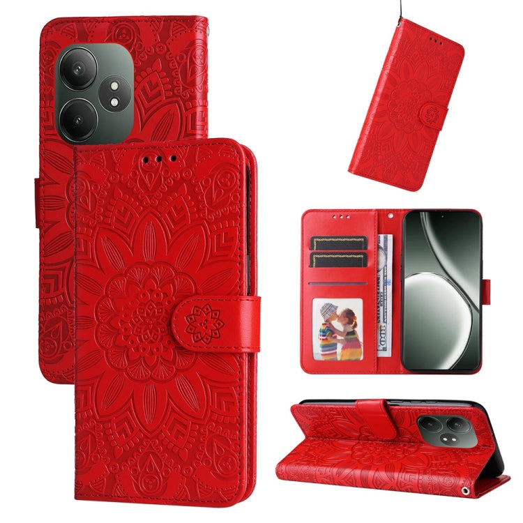 Custodia portafoglio in pelle per Realme 13+ e modelli compatibil