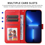 Custodia portafoglio in pelle per Realme 13+ e modelli compatibil