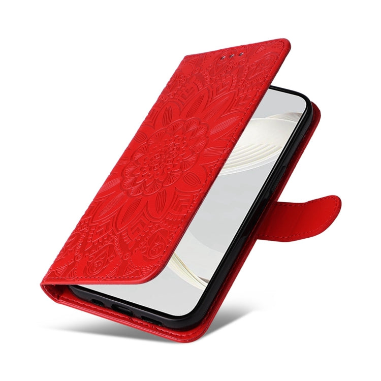 Custodia per telefono in pelle di girasole goffrata, For Huawei nova 11
