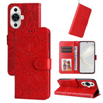 Custodia portafoglio in pelle di girasole per Huawei Mate 60