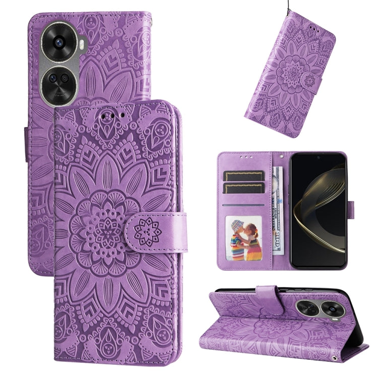 Custodia portafoglio in pelle per Huawei Enjoy 70 Pro