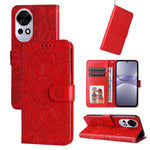 Custodia portafoglio in pelle goffrata per Huawei Nova 14