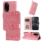 Custodia portafoglio in pelle goffrata per Huawei Nova 14