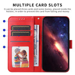 Custodia portafoglio in pelle goffrata per Huawei Nova 14