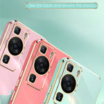 Custodia TPU 6D con bordo dritto per Huawei P60