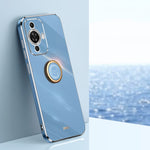 Custodia TPU elettrolitica con anello per Huawei Maimang 20