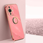 Custodia TPU elettrolitica con anello per Huawei Maimang 20