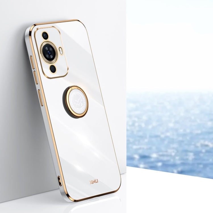 Custodia TPU elettrolitica con anello per Huawei Maimang 20