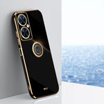 Custodia TPU elettrolitica con anello per Huawei Maimang 20