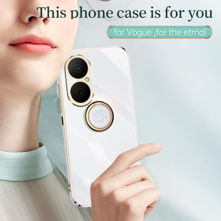 Custodia TPU elettrolitico con supporto anello per Huawei