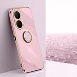 Custodia TPU elettrolitico con supporto anello per Huawei