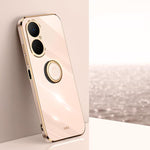 Custodia TPU elettrolitico con supporto anello per Huawei