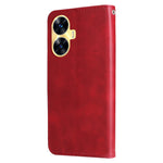 Custodia per telefono in pelle con cerniera in vitello alla moda, For Realme C55, For Realme GT Neo 5 5G / GT3