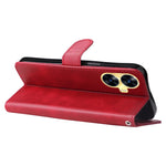 Custodia per telefono in pelle con cerniera in vitello alla moda, For Realme C55, For Realme GT Neo 5 5G / GT3