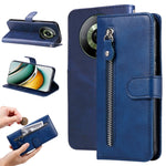 Custodia portafoglio in pelle con cerniera per Realme 11 Pro e 11