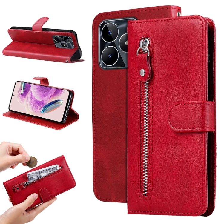 Custodia portafoglio in pelle per Realme C67 11 5G