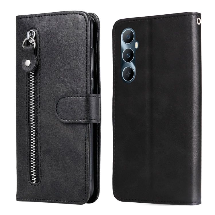 Custodia portafoglio in pelle con cerniera per Realme 11 Pro e 11