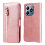Custodia in pelle con cerniera per Realme 13+ e modelli