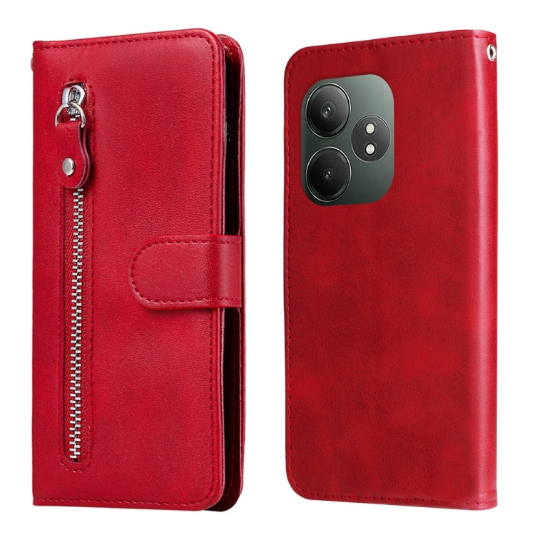 Custodia in pelle con cerniera per Realme 13+ e modelli