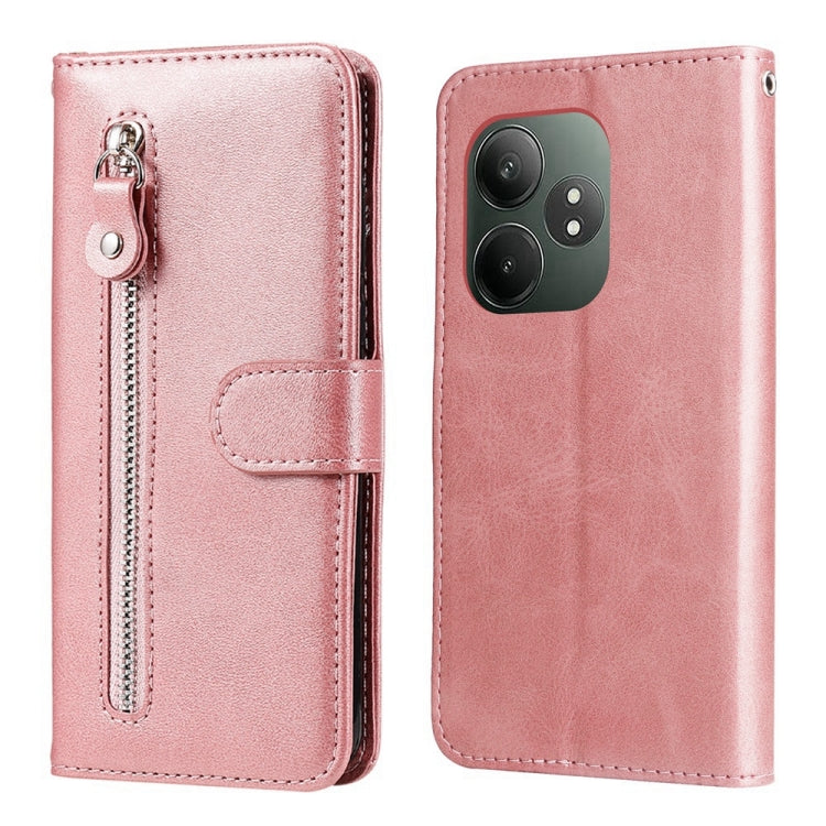 Custodia in pelle con cerniera per Realme 13+ e modelli