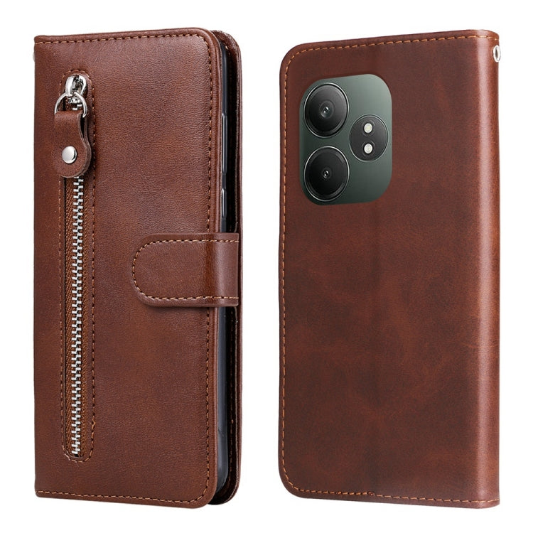 Custodia in pelle con cerniera per Realme 13+ e modelli