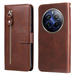 Custodia in pelle con cerniera per Realme 13+ e modelli