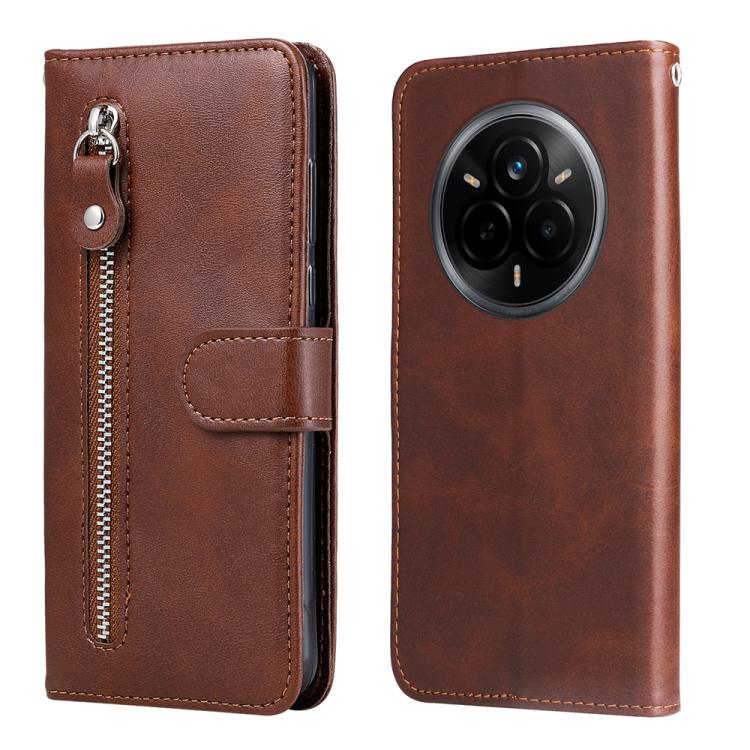Custodia in pelle con cerniera per Realme 14