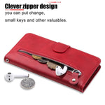 Custodia in pelle con cerniera per Realme 14