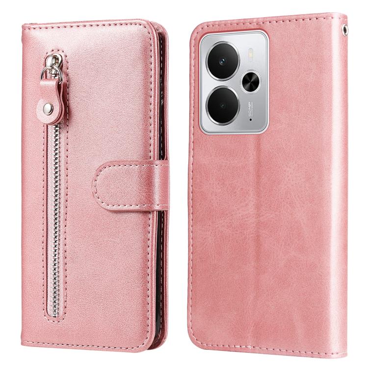 Custodia in pelle con cerniera per Realme 14