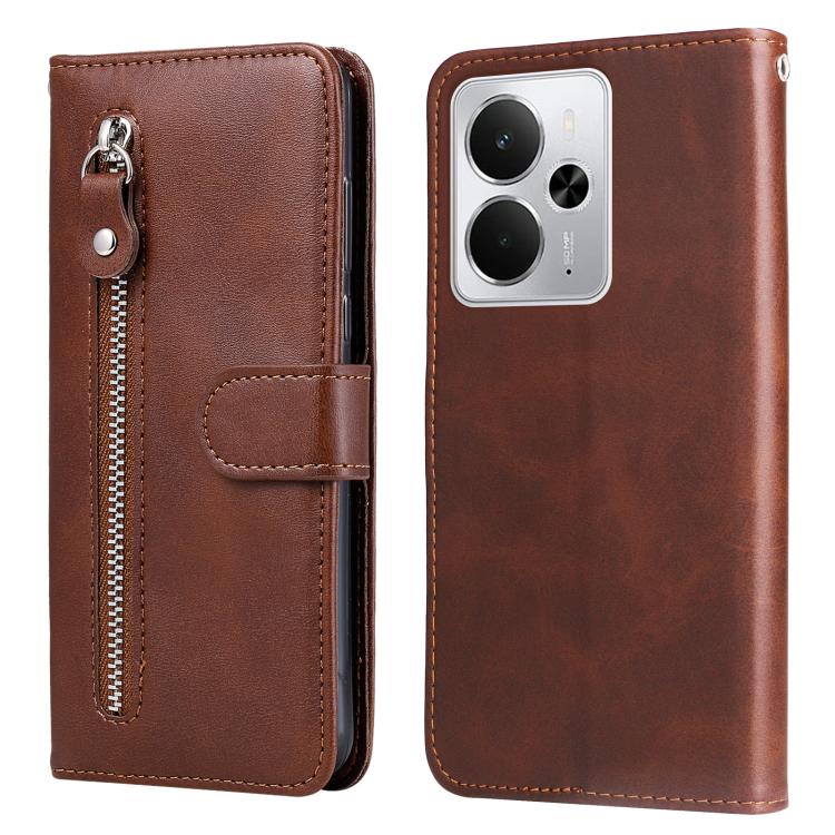 Custodia in pelle con cerniera per Realme 14