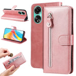 Custodia per telefono in pelle con cerniera in vitello alla moda, For OPPO Reno10 5G / Reno10 Pro 5G Global, For OPPO A78 4G, For OPPO Find X8 Pro, For OPPO A79 5G