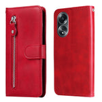 Custodia per telefono in pelle con cerniera in vitello alla moda, For OPPO Reno11 5G Global, For OPPO A59 5G / A2m, For OPPO A38 4G / A18 4G Global, For OPPO A58 4G