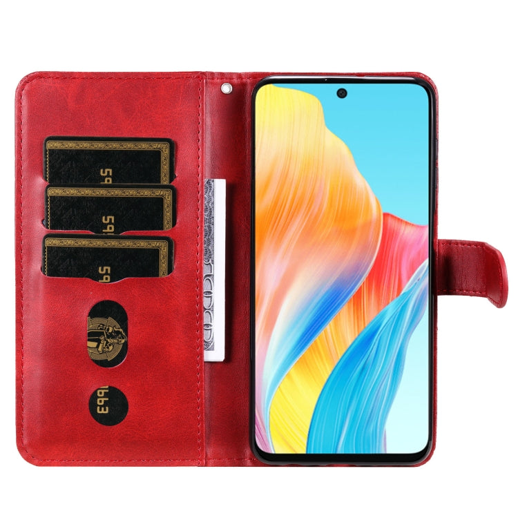 Custodia in pelle con cerniera per OPPO Reno10 e A78