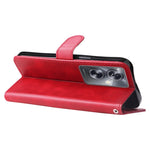 Custodia per telefono in pelle con cerniera in vitello alla moda, For OPPO A79 5G